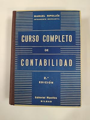 Seller image for CURSO COMPLETO DE CONTABILIDAD. for sale by TraperaDeKlaus