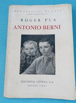 Imagen del vendedor de ANTONIO BERNI. a la venta por Librera DANTE