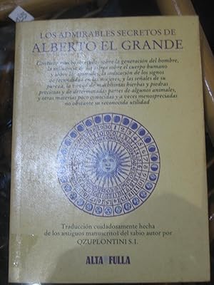 Bild des Verkufers fr Los admirables secretos de Alberto el Grande zum Verkauf von Librera Santo Domingo