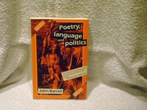 Bild des Verkufers fr Poetry, Politics and Language (Cultural Politics) zum Verkauf von WeBuyBooks