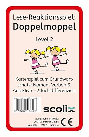 Bild des Verkufers fr Lese-Reaktionsspiel: Doppelmoppel Level 2 zum Verkauf von moluna