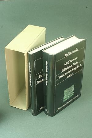 Seller image for Smtliche Werke : textkritische Ausgabe in 2 Bnden. Hrsg von Karl Schuhmann for sale by Steven Wolfe Books