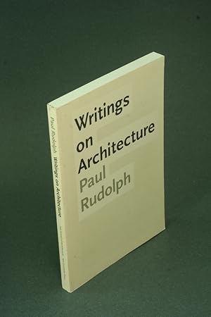 Bild des Verkufers fr Writings on architecture. Foreword by Robert A. M. Stern zum Verkauf von Steven Wolfe Books