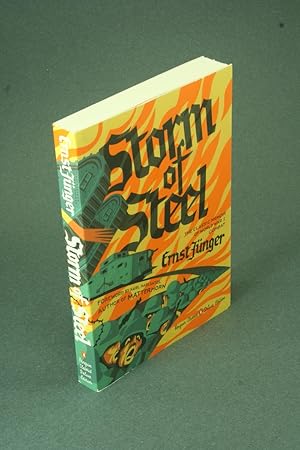 Bild des Verkufers fr Storm of Steel. Translated with an introduction by Michael Hoffmann. Foreword by Karl Marlantes zum Verkauf von Steven Wolfe Books