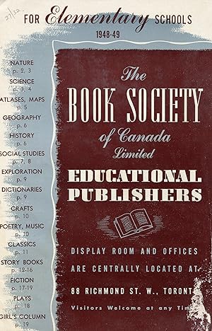 The Book Society catalogue 1948-49