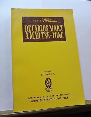 Imagen del vendedor de De Carlos Marx A Mao Tse-Tung (Spanish Edition) a la venta por Librairie Cayenne