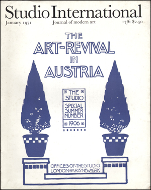 Image du vendeur pour Studio International, Vol. 181, No. 929 (January 1971) The Art-Reivival in Austria mis en vente par Specific Object / David Platzker