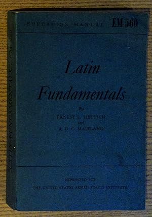 Image du vendeur pour Latin Fundamentals mis en vente par Pistil Books Online, IOBA