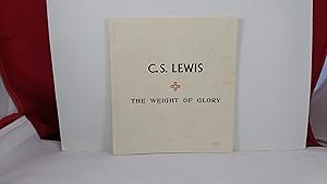 Seller image for THE WEIGHT OF GLORY for sale by Live Oak Booksellers