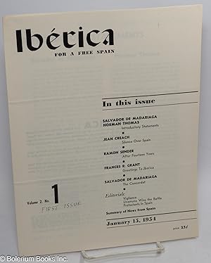 Ibérica: for a free Spain, volume 2, no. 1, January 15, 1954