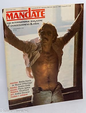 Seller image for Mandate: the national magazine of entertainment & eros; vol. 2, #19, November 1976 for sale by Bolerium Books Inc.