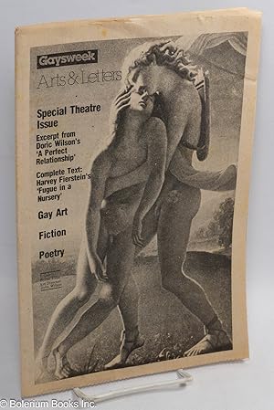 Imagen del vendedor de Gaysweek Arts & Letters: Special Theatre Issue a la venta por Bolerium Books Inc.