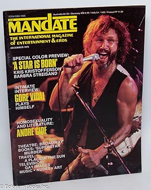 Seller image for Mandate: the national magazine of entertainment & eros; vol. 2, #20, December 1976 for sale by Bolerium Books Inc.