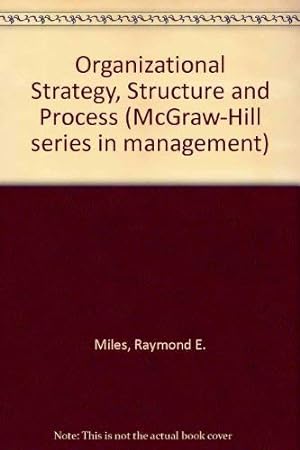 Seller image for Organizational Strategy, Structure and Process for sale by WeBuyBooks