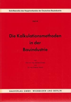 Immagine del venditore per Die Kalkulationsmethoden in der Bauindustrie. Heft 14 venduto da Elops e.V. Offene Hnde