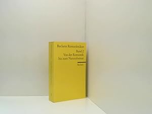 Bild des Verkufers fr Reclams Romanlexikon: Von der Romantik bis zum Naturalismus zum Verkauf von Book Broker