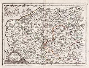 Bild des Verkufers fr La Flandre le Haynaut" - Flandre Vlaanderen Flandern Gent Anvers Belgique Karte map zum Verkauf von Antiquariat Steffen Vlkel GmbH
