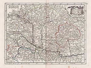 "Le Royaume de Hongrie" - Ungarn Hungary Budapest Transilvania Siebenbürgen Karte map