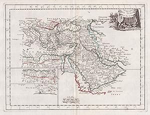 "L'Empire des Turcs" - Turkey Syria Lybanon Iraq Iran Türkei Karte map