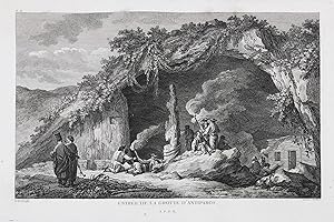Imagen del vendedor de Entree de la Grotte d'Antiparos" - Antiparos Andiparos island Insel cave Grotte a la venta por Antiquariat Steffen Vlkel GmbH