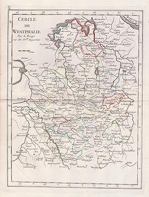 "Cercle de Westphalie" - Nordrhein-Westfalen Paderborn Kassel Emden Oldenborg Düsseldorf Wesel Kö...