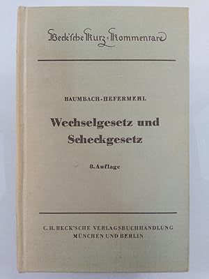 Imagen del vendedor de Wechselgesetz und Scheckgesetz a la venta por SIGA eG