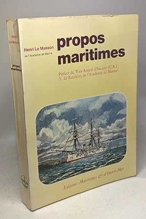 Seller image for Propos maritimes for sale by crealivres