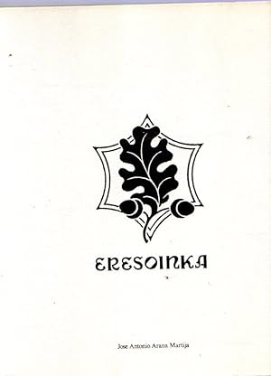 Imagen del vendedor de Eresoinka. Embajada cultural vasca 1937-1939 . a la venta por Librera Astarloa