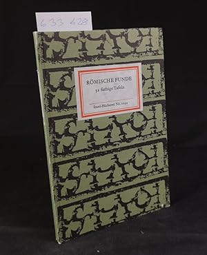 Bild des Verkufers fr Rmische Funde: 32 farbige Tafeln. Insel-Bcherei Nr. 1032. 1. Auflage. zum Verkauf von ANTIQUARIAT Franke BRUDDENBOOKS