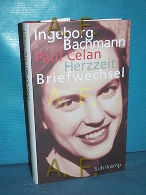 Seller image for Herzzeit : Ingeborg Bachmann - Paul Celan, der Briefwechsel , mit den Briefwechseln zwischen Paul Celan und Max Frisch sowie Ingeborg Bachmann und Gisle Celan-Lestarnge. hrsg. und kommentiert von Bertrand Badiou . for sale by Antiquarische Fundgrube e.U.