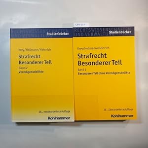 Bild des Verkufers fr Strafrecht, besonderer, Band 1., Besonderer Teil ohne Vermgensdelikte + Bd. 2., Vermgensdelikte (2 BNDE) zum Verkauf von Gebrauchtbcherlogistik  H.J. Lauterbach