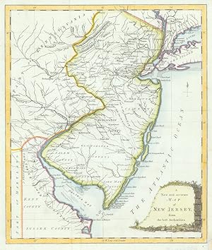 A New and accurate Map of New Jersey from the best authorities