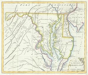 A New Map of the Province of Maryland in North America, from a late Survey