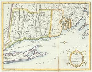 A New and accurate Map of Connecticut and Rhode Island from the best authorities