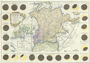 The geography of the great solar eclipse of July, 14, 1748 exhibiting an accurate map of all part...
