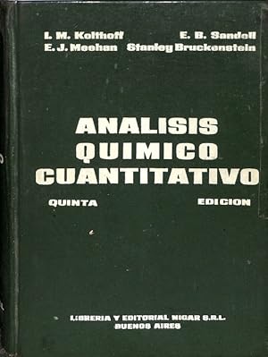 Seller image for ANLISIS QUMICO CUANTITATIVO (5 EDICIN). for sale by Librera Smile Books