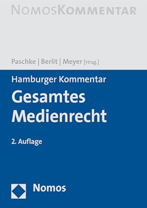 Image du vendeur pour Hamburger Kommentar Gesamtes Medienrecht mis en vente par Studibuch