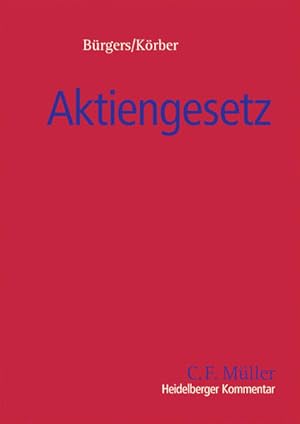 Image du vendeur pour Heidelberger Kommentar zum Aktiengesetz mis en vente par Studibuch