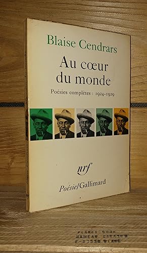 Image du vendeur pour POESIES COMPLETES 1924-1929 : AU COEUR DU MONDE. Feuilles de route. Sud-Amricaines. Pomes divers mis en vente par Planet's books