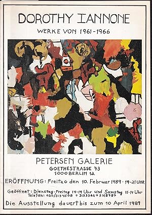 Imagen del vendedor de Dorothy Iannone. Werke von 1961-1966. a la venta por Graphem. Kunst- und Buchantiquariat