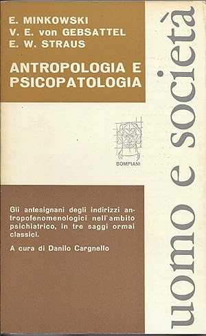 Bild des Verkufers fr Antropologia e psicopatologia zum Verkauf von MULTI BOOK