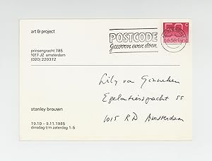 Exhibition postcard: stanley brouwn (19 October-9 November 1985)