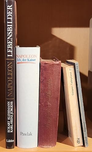 Bild des Verkufers fr (Napoleon - Talleyrand:) I: Klessmann, E./Jrgens, K.-H.: Napoleon. Lebensbilder. II: Klinger, K. (Hg.): Napoleon. Ich, der Kaiser. Eine Autobiographie. III: Landsberg. H. (Hg.): Napoleon-Briefe. IV: Cooper, D.: Talleyrand. V: Maurois, A.: Napoleon in Selbstzeugnissen und Bilddokumenten dargestellt . . . zum Verkauf von Antiquariat Buechel-Baur