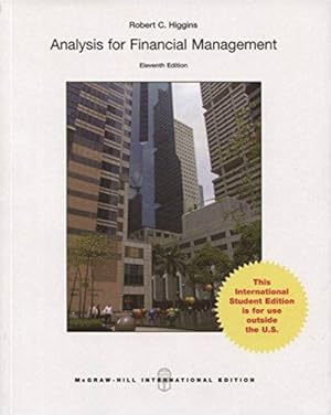 Bild des Verkufers fr Analysis for Financial Management (Asia Higher Education Business & Economics Finance) zum Verkauf von WeBuyBooks