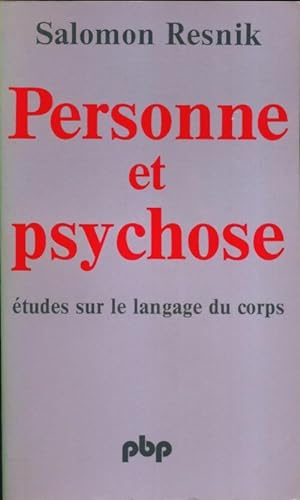 Bild des Verkufers fr Personne et psychose - Salomon Resnik zum Verkauf von Book Hmisphres