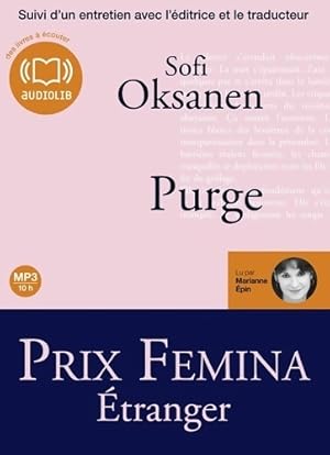 Image du vendeur pour Purge : Audio livre - 1 CD MP3 - 698 Mo - Sofi Oksanen mis en vente par Book Hmisphres