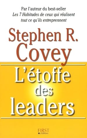 Image du vendeur pour L'Etoffe des leaders - Stephen M. R. Covey mis en vente par Book Hmisphres