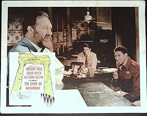 Immagine del venditore per The Guns of Navarone Lobby Card 1961 Gregroy Peck, James Robertson Justice! venduto da AcornBooksNH