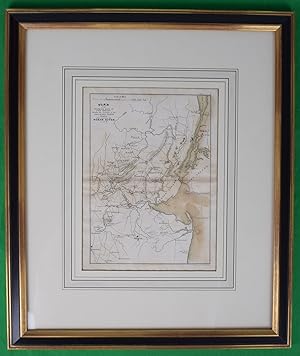 Plan Of The Northern Part Of New Jersey Showing The Positions Of The American & British Armies