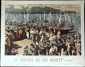 Imagen del vendedor de Mutiny on the Bounty Lobby Card #4 1962 Arriving on Tahiti! a la venta por AcornBooksNH